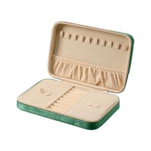 Luxurious Plush Lined Case Sophisticated Accessory Organization Box for Necklace Rings and Watch Collection