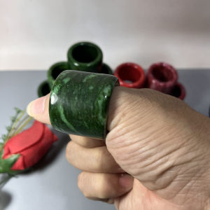 Nhẫn Phỉ Thúy đá cẩm thạch bản to size 23.5mm - T0365