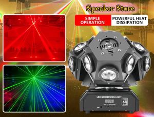 Disco Bar Lighting 18PCS 10W RGBW LED Stage Light Football Small Cube Moving Head Magic Ball Light