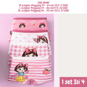 Celana Dalam Boxer Anak Perempuan Cewek CD Sempak Kolor Katun ST0102