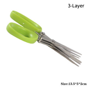 Multilayer Scissors 3 Layer 5 Layer Kitchen Scissors Stainless Steel Scallion Cutter Vegetable Scissors