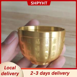 [COD] SHPYHT Local delivery Ship within 24 hours Pure Brass Baifu Cylinder Feng Shui Lucky Fortune Cornucopia Living Room Study Desktop Treasure Bowl Ornament Small Ashtray