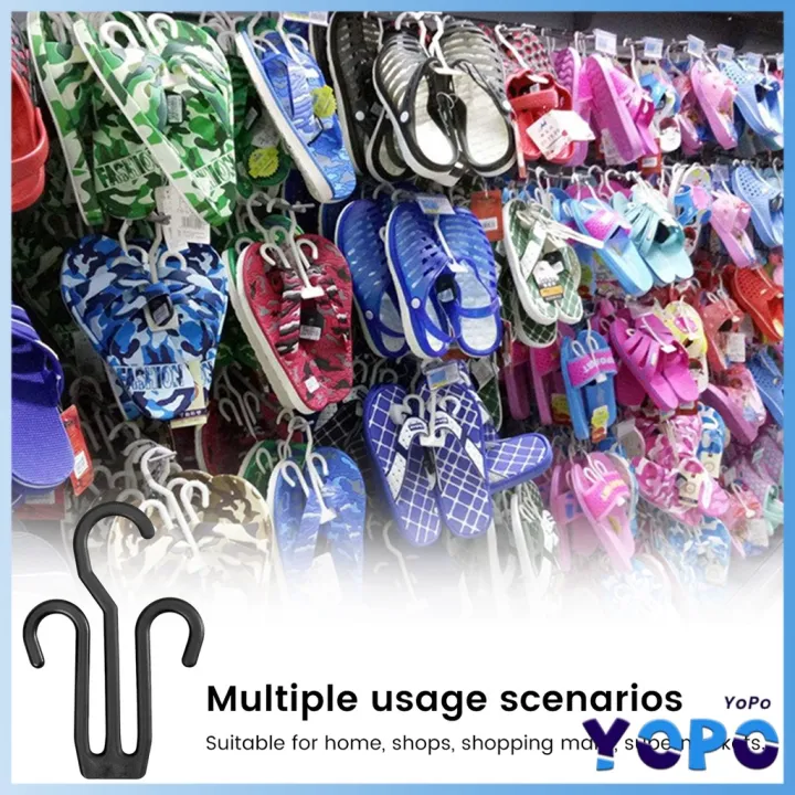 YoPo%2010pcs%20Shoes%20Drying%20Racks%20Multi-purpose%20Hanger%20Space%20Saving%20Slipper%20Double%20Hooks%20Supermarket%20Shelf%20-%20Image%204