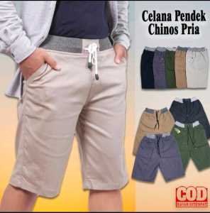 TURUN HARGA ! 60 RB DAPAT 5 CELANA PENDEK SANTAI CHINOS DEWASA / CELANA PENDEK CHINO DEWASA BAYAR DI TEMPAT