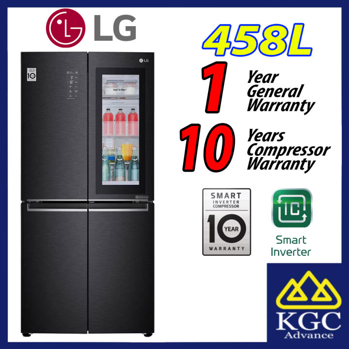 (Free Shipping) LG 458L GCQ22FTQEB Slim French Door Fridge with