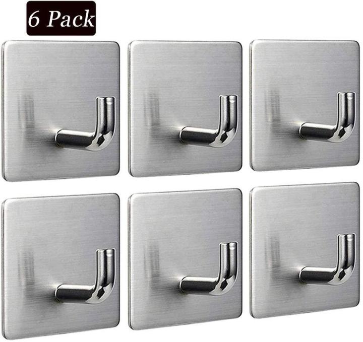 Smartconn Pack Self Adhesive Hooks, Removable Wall Hooks, Sticky