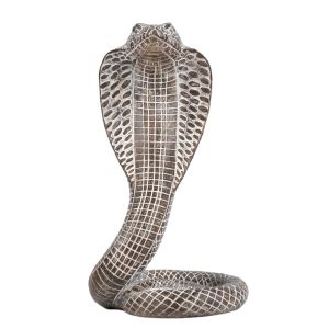 PYA94 Lifelike 3D Cobra Model Toy Snake Scales Animal Simulation Model Funny Home Decor Simulated Cobra Figure Ornament