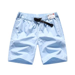 URBAN PIPE Plain Shorts For Men ADJUSTABLE Canvas Belt Buckle Knee-Length Original Garter Short for man 3257