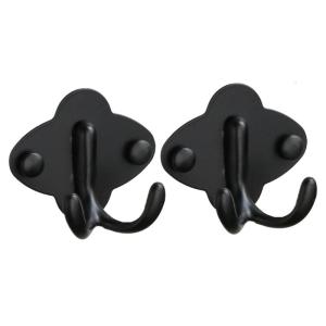 Contemporary Rusts Resistant Wall Hooks Double Loop Stainless Steel Construction Hangers For Renters Homeowners