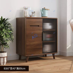 Kitchen Cabinet Sideboard Solid Wood Frame Modern Simple Living Room Wine Cooler Tea Kitchen Cabinet Storage One Against The Wall