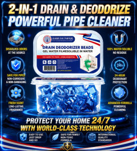 ✨Pipeline Gel Ball - Drain Unclogger/Deodorizer/Bathroom/Kitchen Gel Beads - Multi-function Unclog/Deodorize 2-in-1