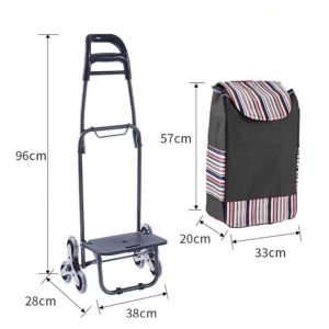 Folding handcart with large capacity strong load-bearing capacity  convenient multi-purpose shopping cart