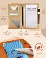 Akkya Server Book for Waitress Cute Serving Books with Zipper Pocket Accessories Cartoon Leather Server Check Book Restaurant Server Booklet Ticket Book Holder Blue. 