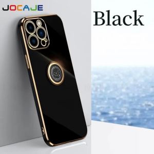 New Case XIAOMI POCO X3 / POCO X3 PRO / POCO X3 NFC Luxury Plating Ring Holder Casing Silicone Stand Back Cover