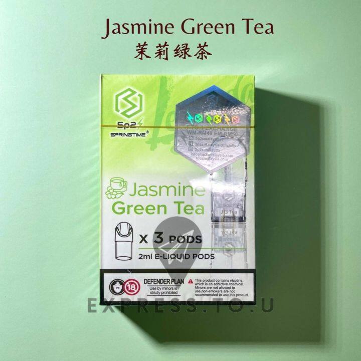 Sp2s Jasmine Green Tea Vape Pod Original Pod E Cigarette Liquid