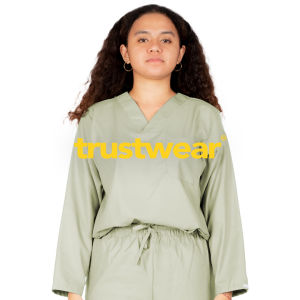 TRUSTWEAR - Basic Doctor’s Scrubs / Set Baju Celana Jaga OKA OK Perawat / Dokter Lengan Panjang Vol.6