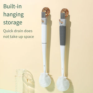 5 in 1 Multi Functional Bottle Brush Cup Cleaning Cup Brush Detachable Long Handle Multi-function Scrubber Wall Suction Glass Milk Bottle Cleaner Kitchen Supplies