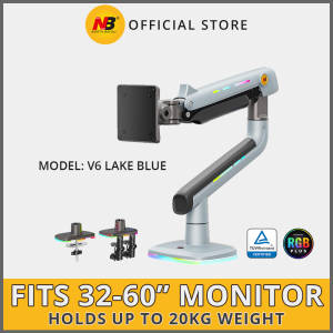 NB North Bayou Gaming Monitor Arm G60 32 to 60 Inch Screen up to 20 kg RGB-Light Heavy Duty