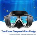 Snorkel Set, Professional Snorkeling Gear Panoramic Anti-Fog Diving Goggles and Dry Snorkel Tempered Glass Scuba Diving Mask for Diving, Snorkeling and Swimming. 