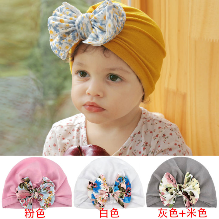 Baby Girl Plain Colour Headband soft Headwrap sprint kids hat