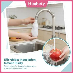 Heabety 20Pcs Vòi Nước Lọc Bông Hộp Mực Cho Nhà Máy Lọc Tăng Cường Tap Chất Lượng Nước Dễ Dàng Cài Đặt Thích Hợp Cho Nhà Bếp Phòng Tắm Giặt Sử Dụng Phòng