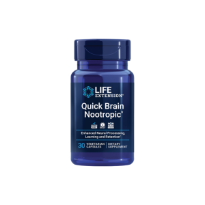 Life Extension Quick Brain Nootropic 30 Veg Caps - Cognitive & Focus Support