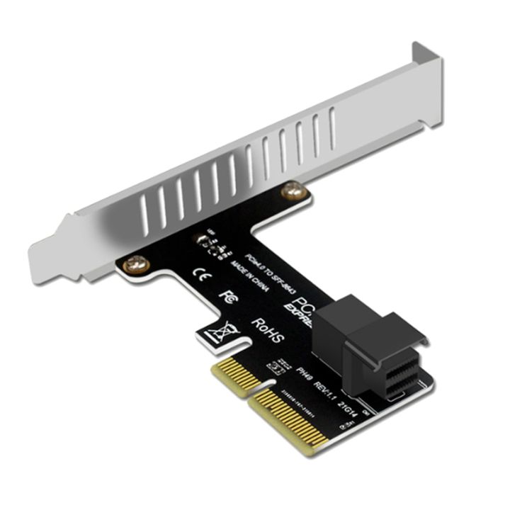 (FNMT) Pcie to SFF 8643 4X/8X Adapter Card Plastic Pcie Expansion Riser ...