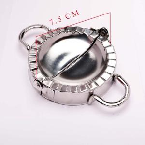 Mi.more Cetakan Pastel Pangsit 7.5cm/8.5cm/9.5cm Dumpling Stainless Alat Bulat Silver Dimsum Dumpling Mold