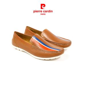 Giày lười nam Pierre Cardin chất liệu da bò thật nhập khẩu đế cao su chống trơn trượt bảo hành 12 tháng - PCMFWLF 513