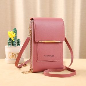 Touch Screen Mobile Phone Bag Female Cute Wallet Small Bag Office Wallet Fashion Key Coin Card Bag Wallet LWOU 019
