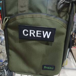 Tec40 CREW VELCRO PATCH อาร์มตีนตุ๊กแก ปักจักร งานปัก SIZE 135x55mm ไรท์สาระกับครูแว่น Tec40store