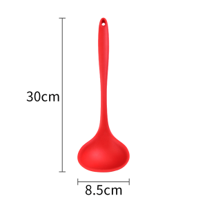Nipiin Silicone Non-Stick Rubber Spatula/Rice Spoon/Soup Spoon Handle Heat Resistant Food Grade Silicone Kitchen Utensils