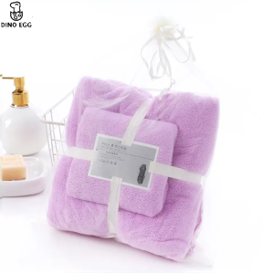 2 PCS Baby & Mum Towel Set Baby Infant Newborn Adult Premium Quality Bath Towel High Quality Super Soft Coral Fleece Strong Water Absorbent