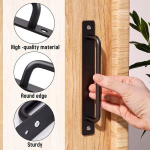Aluminum Alloy Door Handle Balcony Bedroom Door Grab Recessed Flush Handle Embedded Door Handle