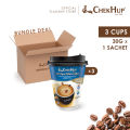 Chek Hup 2 in 1 Ipoh White Coffee & Creamer (30g x 3 Cups)  [Bundle of 3]. 