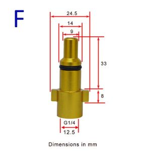 Pressure Washer G-un Lance Ba-yonet Adapter Snow Foam Lance Adapter High Pressure Car Washer Foam G-un Nozzle Connector for Karcher