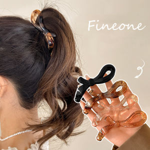 กิ๊บกิ๊ฟติดผมกล้วยแฟชั่นที่รัดผมน้ำหนักเบาประดับโบว์เครื่องประดับผมพลาสติกหรูหรา