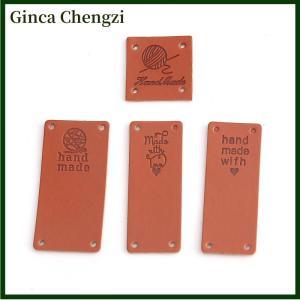 Ginca 20 cái thẻ thủ công với nhãn tình yêu đồ thủ công may bằng da tổng hợp tự làm