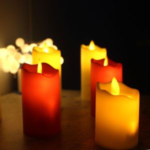 (Tặng Pin) Đèn Led Nến Điện Tử Tim Lắc Size Lớn Dùng Trang Trí Tiệc Tết Trung Thu Cưới Hỏi Sinh Nhật Thờ Cúng