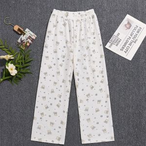 Soft and cute printed high waisted home pants sleeping pants for women p839