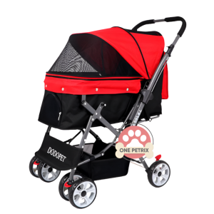 Dodopet Collapsible Stroller w/ Reversible Handle - For up to 25KG Pets #TC-139