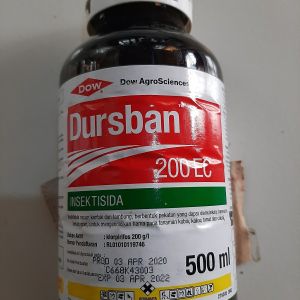 Dursban 200ec Insektisida Hama Kemasan 500ml