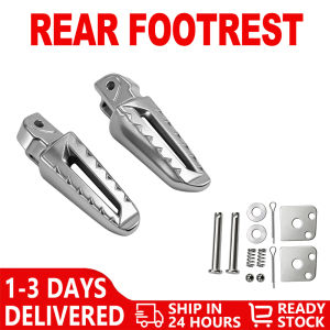 1 Pair Alloy Honda Click V2 V3 /Beat Fi V2 V3 Footrest Alloy - WHT /Rear Footpeg Moto
