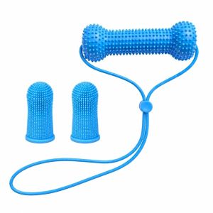 5211JEW Với bàn chải đánh răng làm từ silicone. Dụng cụ nha khoa cho chó tác động kép PVC Ngăn ngừa sâu răng. Đồ chơi chải răng cho chó Sự sáng tạo. Chải nhanh Đồ chơi gặm nhai chăm sóc răng miệng cho chó Để việc chải răng trở nên dễ dàng hơn.