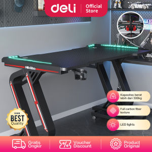 Deli Meja Gaming / Meja Komputer / Gaming Table Kapasitas 300 KG E91512