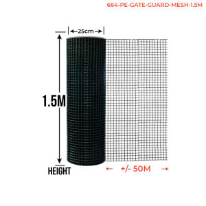 1.5M Heavy Duty Safety Fence Jaring PVC Pagar Plastik Kucing Kandang Ayam Gate Guard Mesh Net Vegetable Animal Barrier