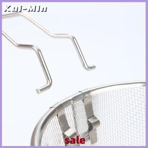 Kui-Min Hot Pháp chip chiên Lọc Giỏ thép không gỉ sâu Fry giỏ bếp Vòng Nồi chiên dây lưới với xử lý dây colander lưới