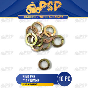 Ring Per "14 (10mm) Per Pak Isi 10 PC - Reng Pir Peer Plat Plate Kunci 14 Diameter Dalam 10mm
