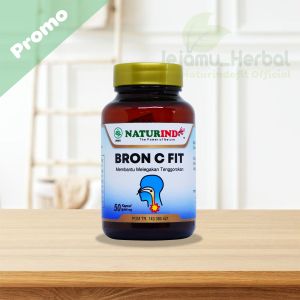 Bron C Fit - Obat Batuk Menahun Berdahak Berlendir Radang Tenggorokan Gurah Flek Paru-paru Sesak Napas Asma Naturindo