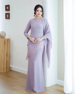 Diana Slim Dress Ceruty Babydoll Brokat Dress Wanita Terbaru 2025 Kekinian Gamis Kondangan Viral Murah